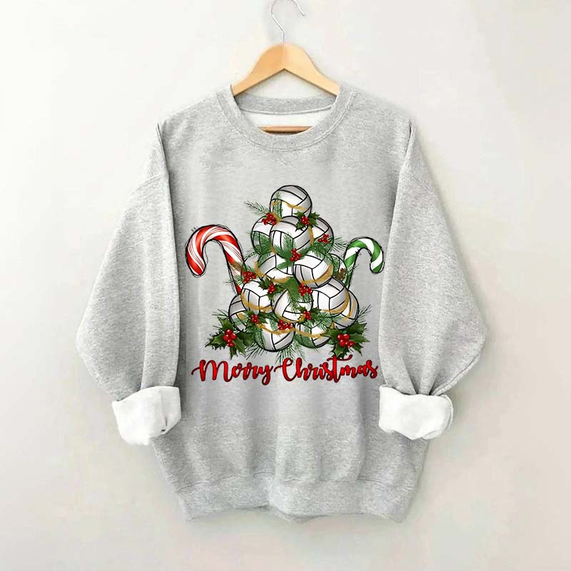 Volleyball Christmas Merry Xmas Sweatshirt