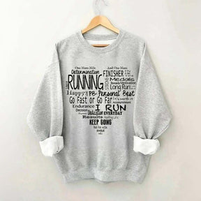 Run Happy Heart Sweatshirt