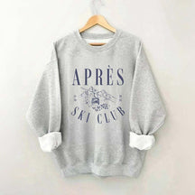 Apres-Ski Club Vintage Retro Style Skiing Sweatshirt