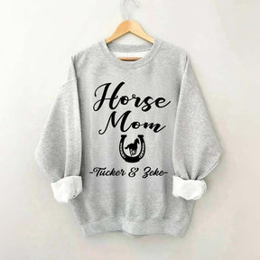 Personalized Horse Mom Equestrian Sweatshirt