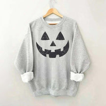 Retro Fall Pumpkin Face Sweatshirt