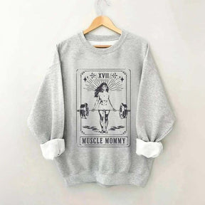Tarot Card Muscle Mommy Pump Cover Gym Sweatshirt