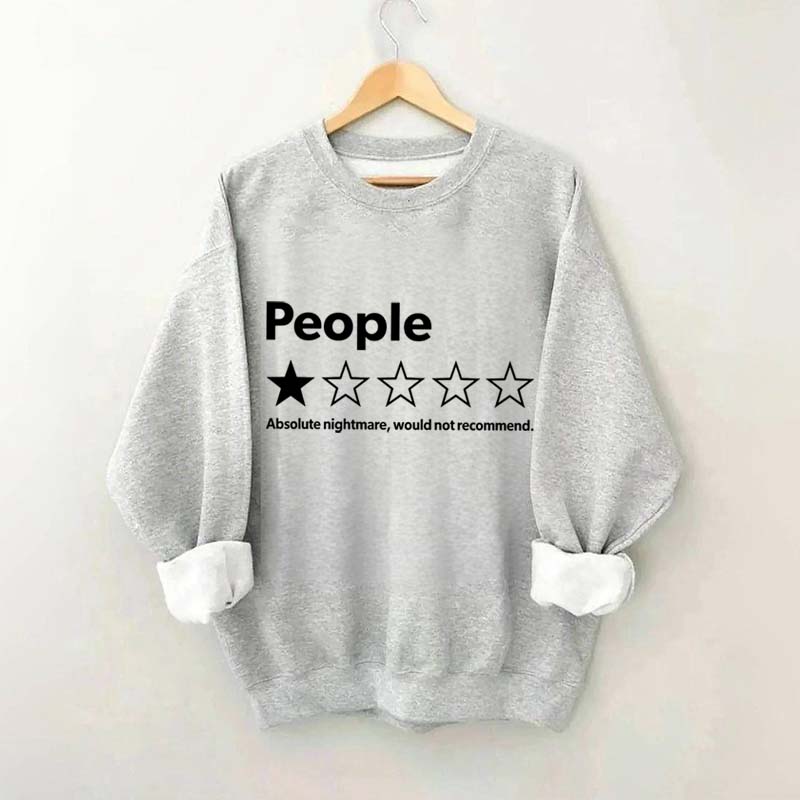People One Star Review Sweatshirt