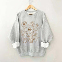 Retro Outline Wildflower Sweatshirt