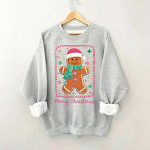 Preppy Gingerbread Merry Christmas Sweatshirt