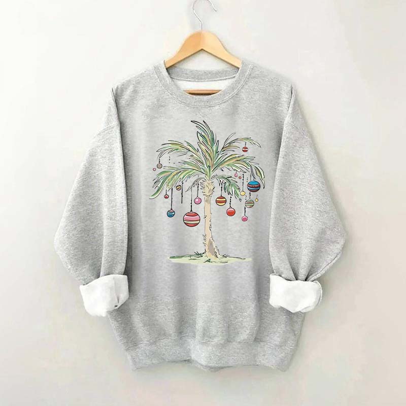 Christmas Palm Tree Sweatshirt