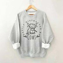 Easily Distracted By Cows Sweatshirt
