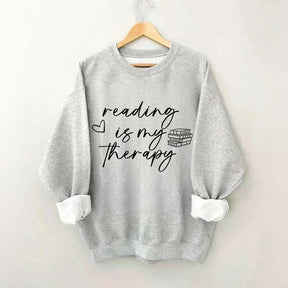 Cute Reading Is My Therapy Sweatshirt