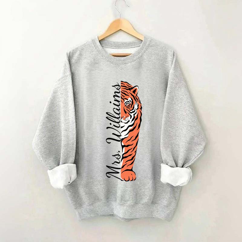 Personalized Tigers School Spirit Sweatshirt