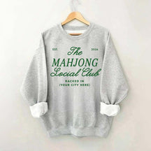 Personalized Mahjong Social Club Sweatshirt