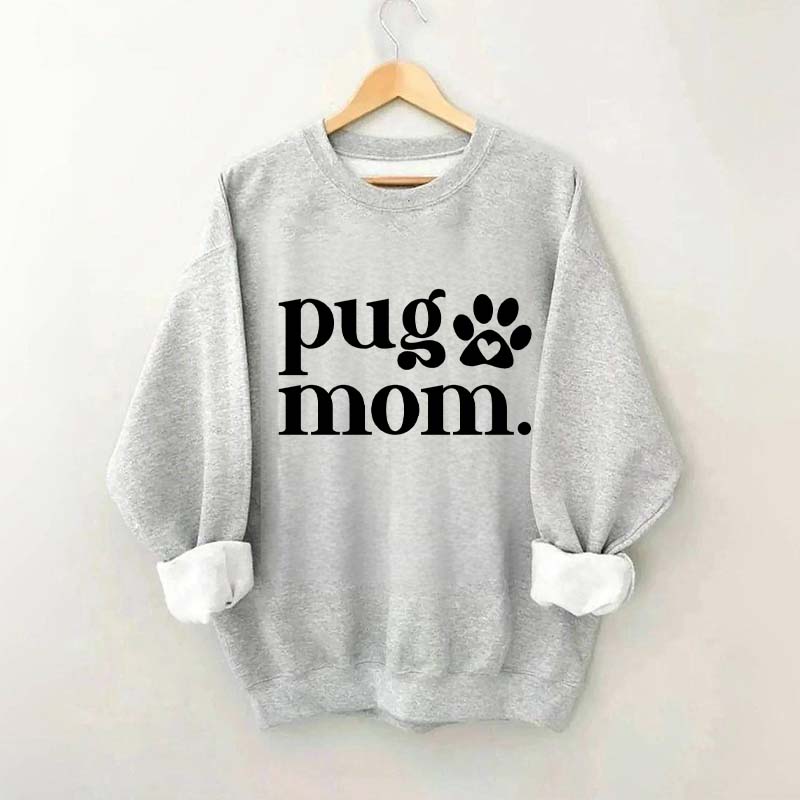 Pug Mom Minimalist Sweatshirt