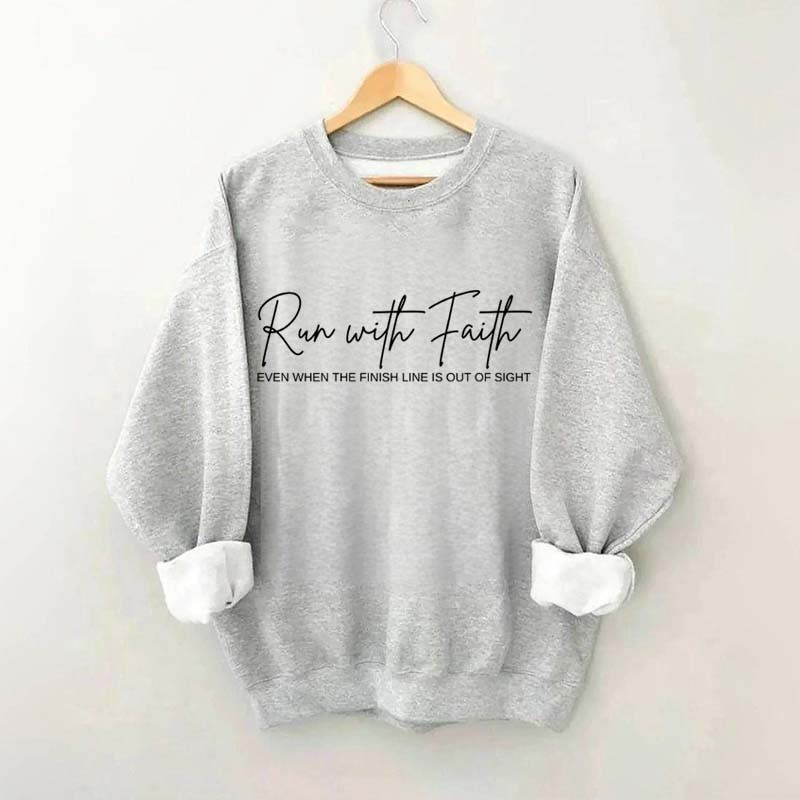 Run With Faith Minimalist Sweatshirt