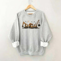 Halloween Construction Ghosts Excavator Sweatshirt