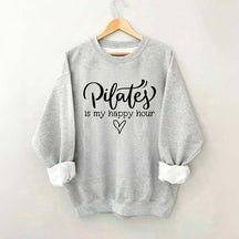 Pilates Is My Happy Hour Heart Sweatshirt
