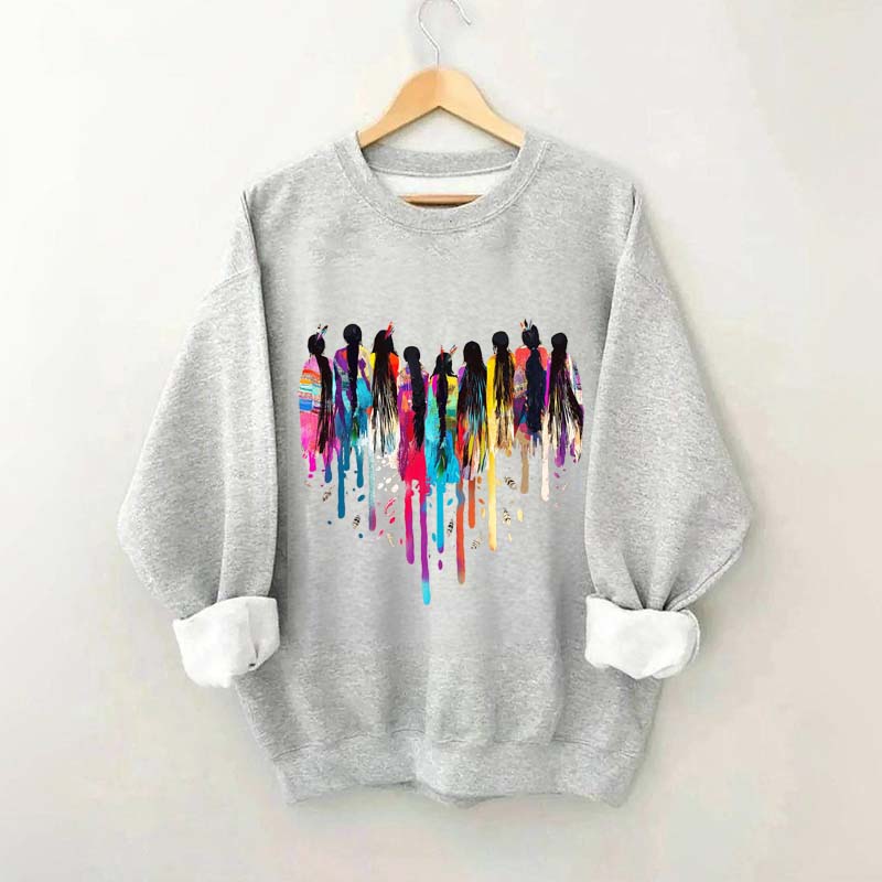 MMIW Feather Indigenous Pride Sweatshirt