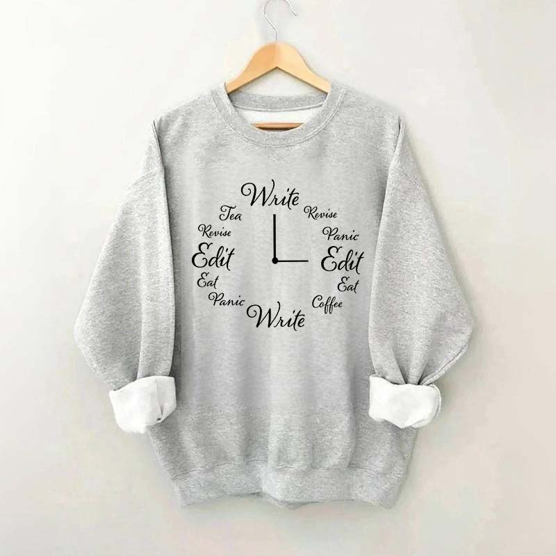 Writer Clock Swatshirt