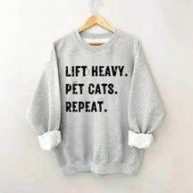 Funny Weight Lifting Cats Sweatshirt