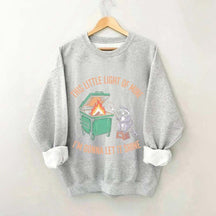 This Little Light of Mine I'm Gonna Let It Shine Racoon Sweatshirt