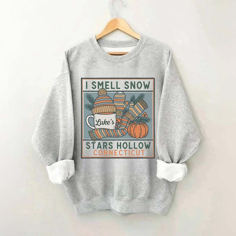 I Smell Snow Cozy Winter Season Sweatshirt