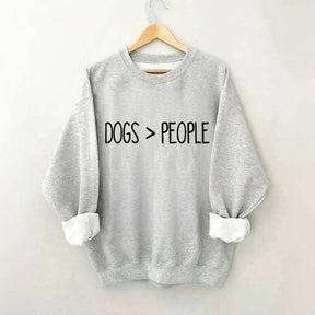 Dogs Over People Minimalist Sweatshirt