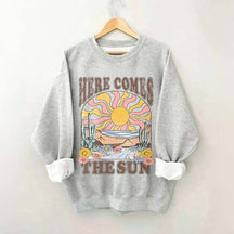 Here Comes The Sun Retro Desert Sweatshirt