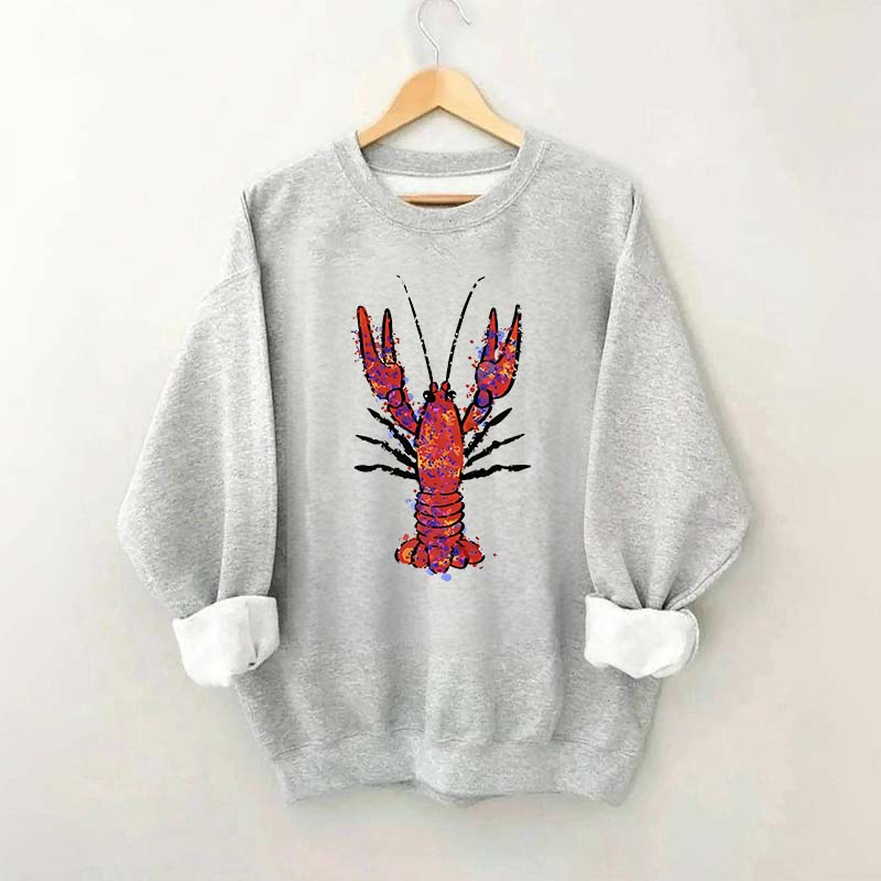 Watercolor Crawfish Sweatshirt