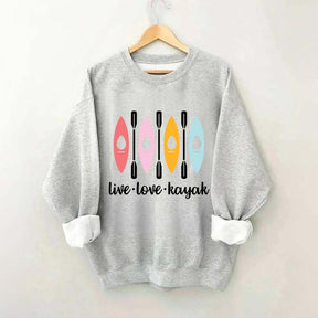 Women Kayaking Canoeing Sweatshirt