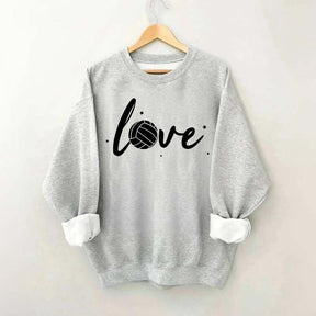 Simple Black Volleyball Journal Lover Sweatshirt