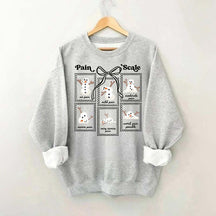 Funny Pain Scale Medical Holiday Sweatshirt