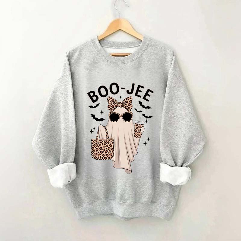 Boo-Jee Ghost Leopard Sweatshirt