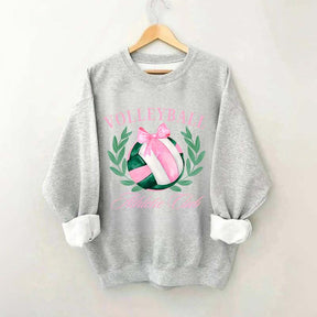 Coquette Bow Volleyball Preppy Sweatshirt