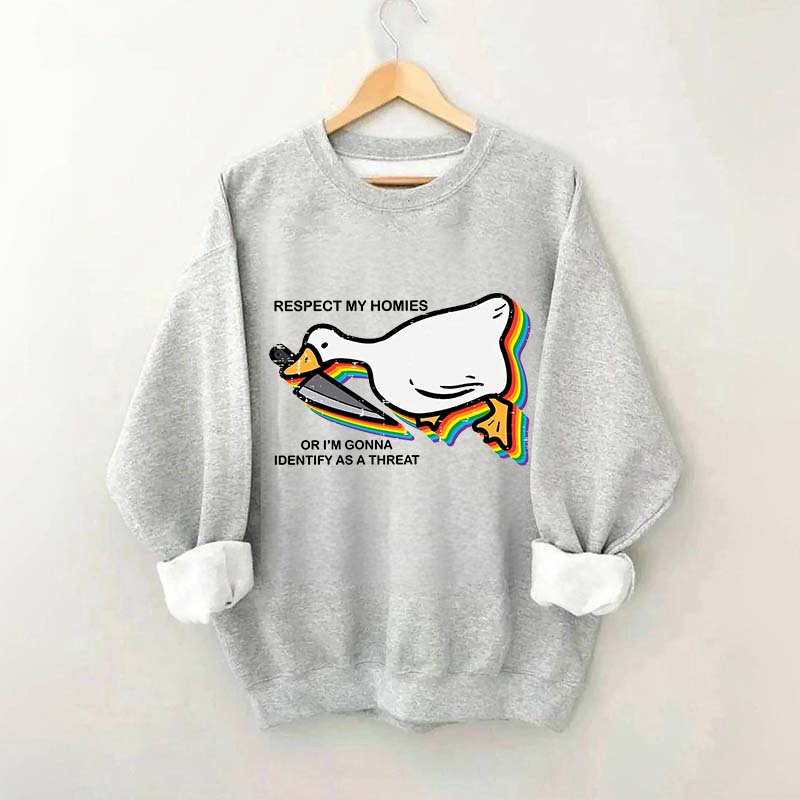 Silly Goose Ally Pride Queer Rights Ally Sweatshirt