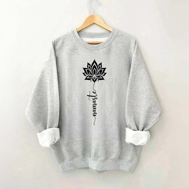 Namaste Lotus Flower Yoga Sweatshirt