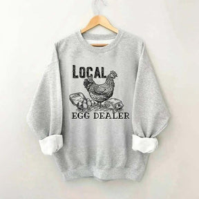 Happy Easter Retro Chicken Farmer Gifts Sweatshirt