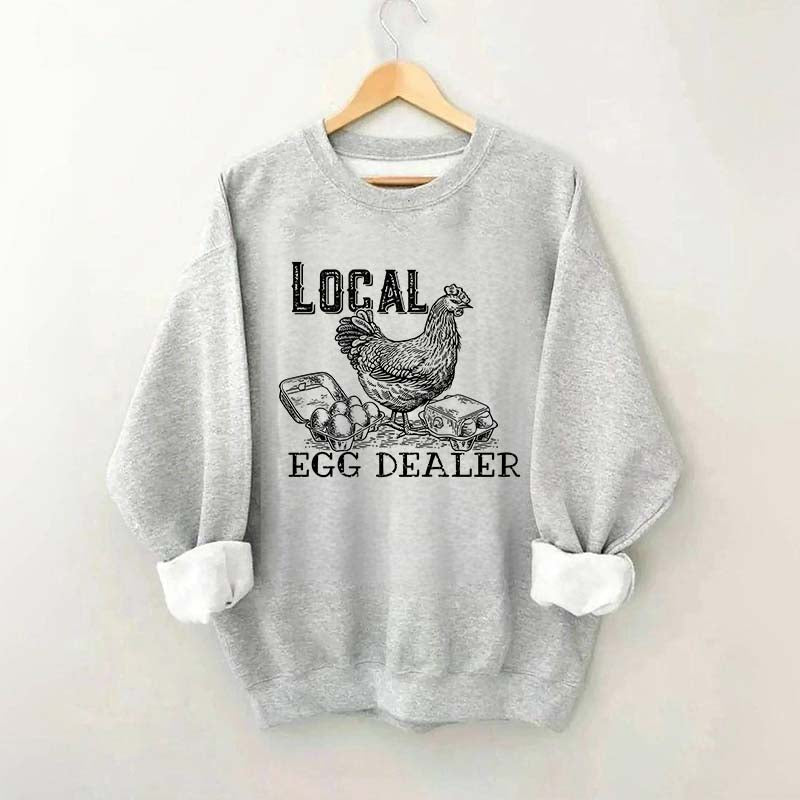 Happy Easter Retro Chicken Farmer Gifts Sweatshirt