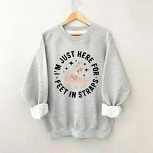 Feet In Straps Pilates Happy Hour Sweatshirt