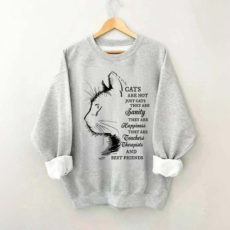 Inspirational Cat Quote Lover Sweatshirt
