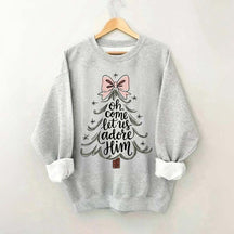 Religious Christmas Oh Come Let Us Adore Him Sweatshirt