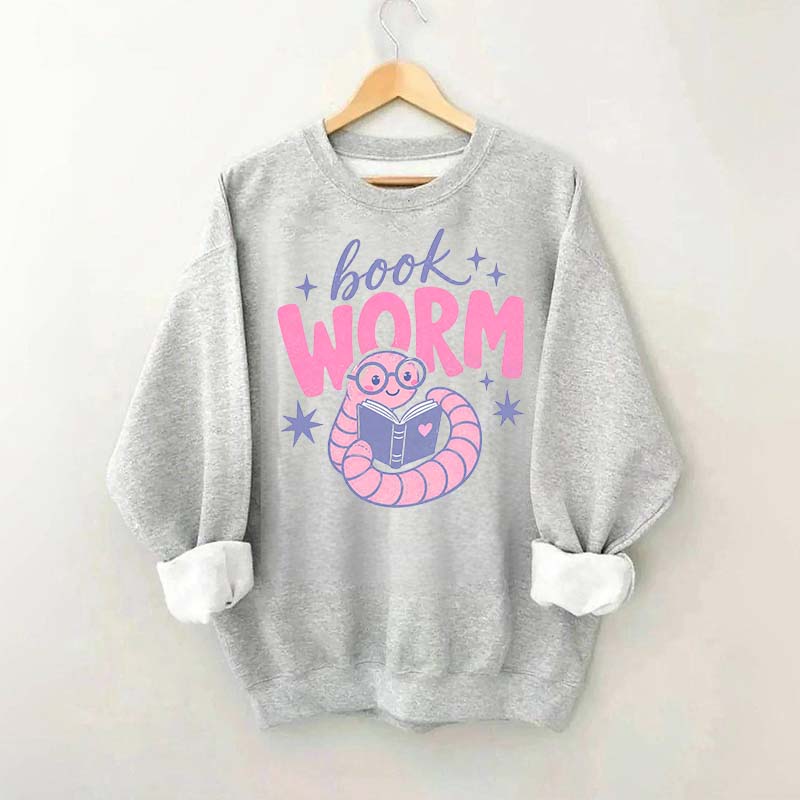 Book Worm Trendy Reading Sweatshirt