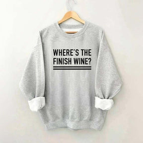 Where's the Finish Wine Muscle Sweatshirt