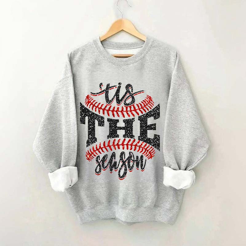 Tis The Season Baseball Sports Game Day Sweatshirt
