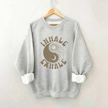 Ying Yang Yoga Just Breathe Sweatshirt