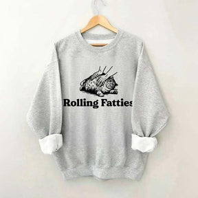 Cute Rolling Fatties Cat Sweatshirt