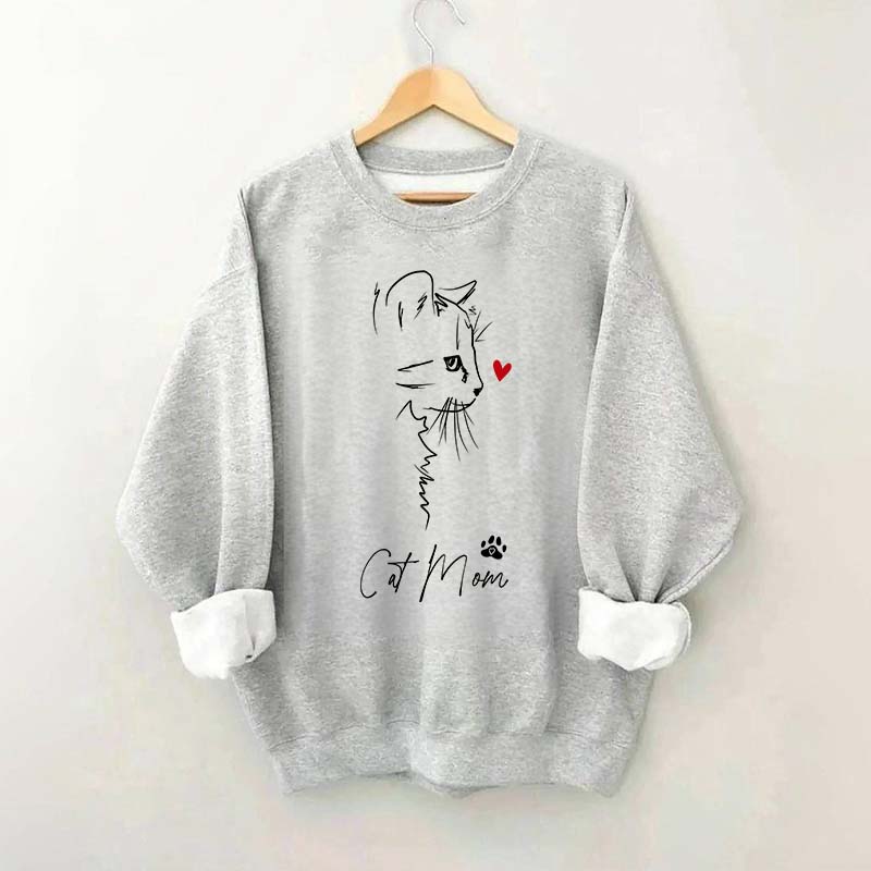 Cat Mama Cute Sweatshirt