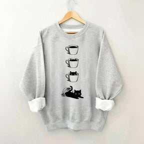 Coffee Cat Lover Sweatshirt