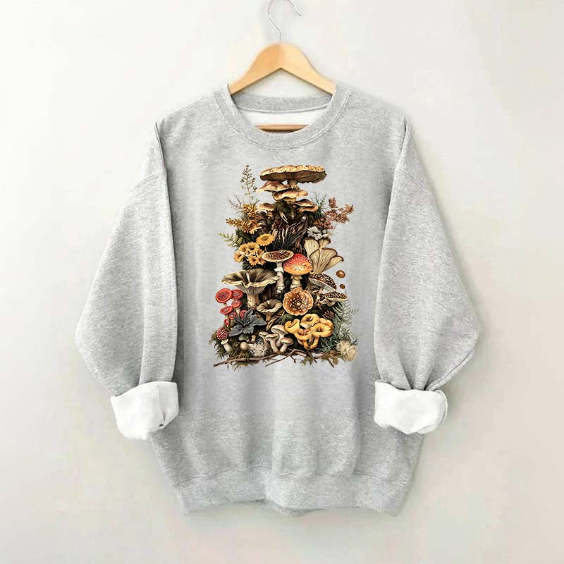 Retro Goblincore Mushroom Dark Cottagecore Sweatshirt