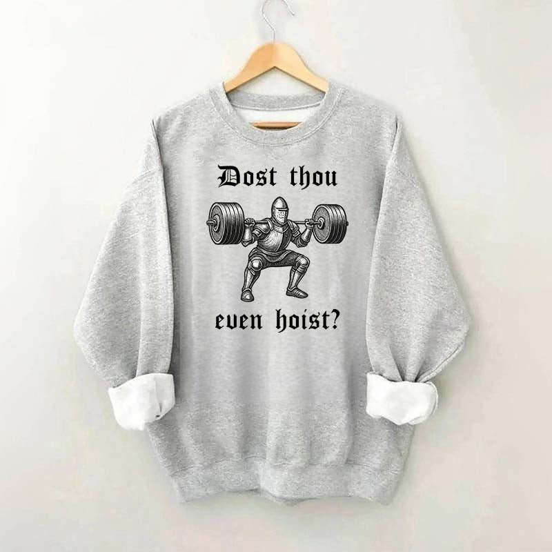 Medieval Gym Funny Knight Weightlifting Sweatshirt