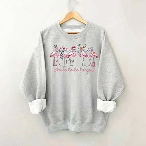 Pink Fa La La Mingo Christmas Sweatshirt