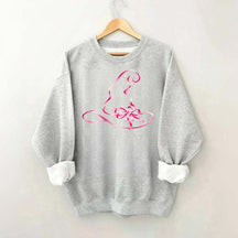 Breast Cancer Awareness Witch Hat Halloween Sweatshirt