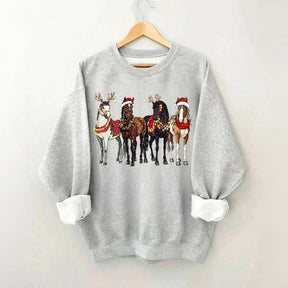 Horse Christmas Funny Sweatshirt